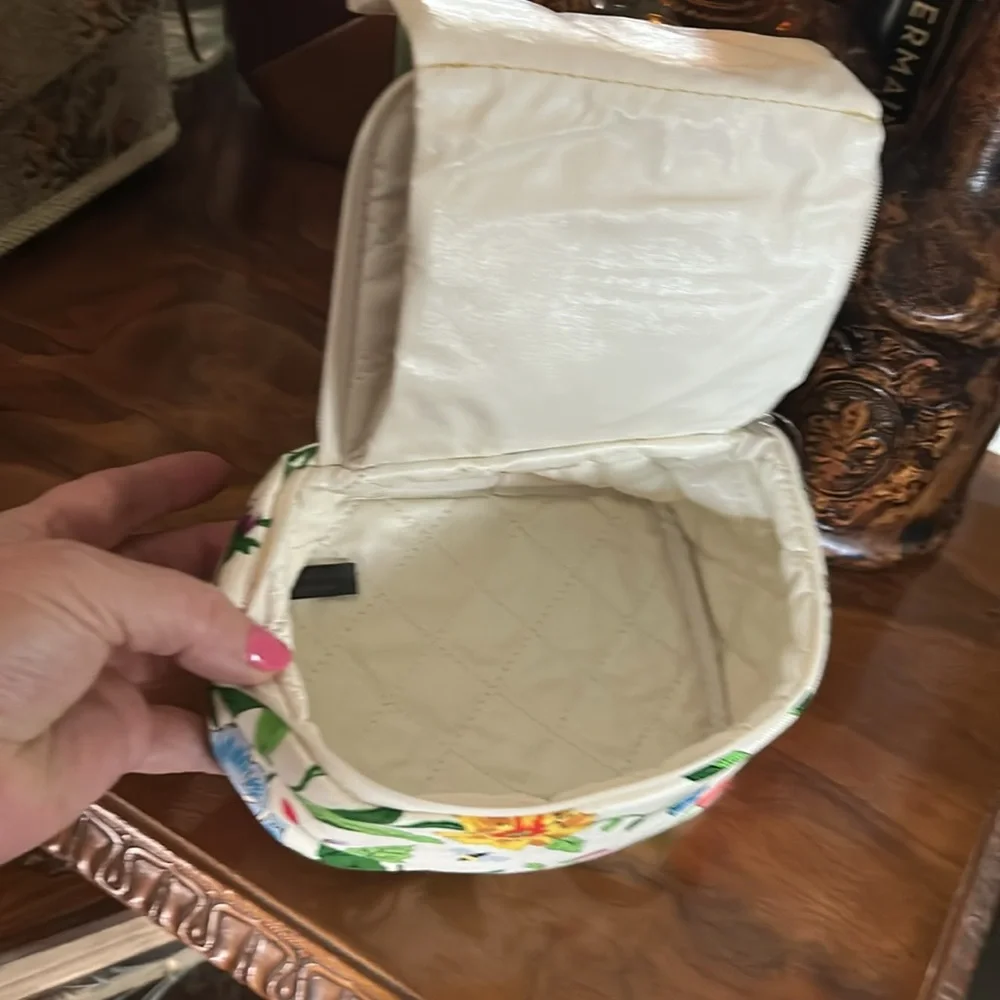 TALBOTS Floral Cosmetic Case